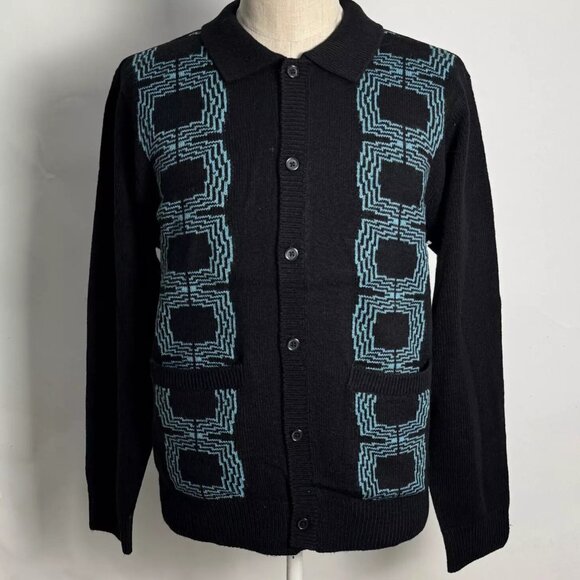Obey Button Up Cardigan Sweater 